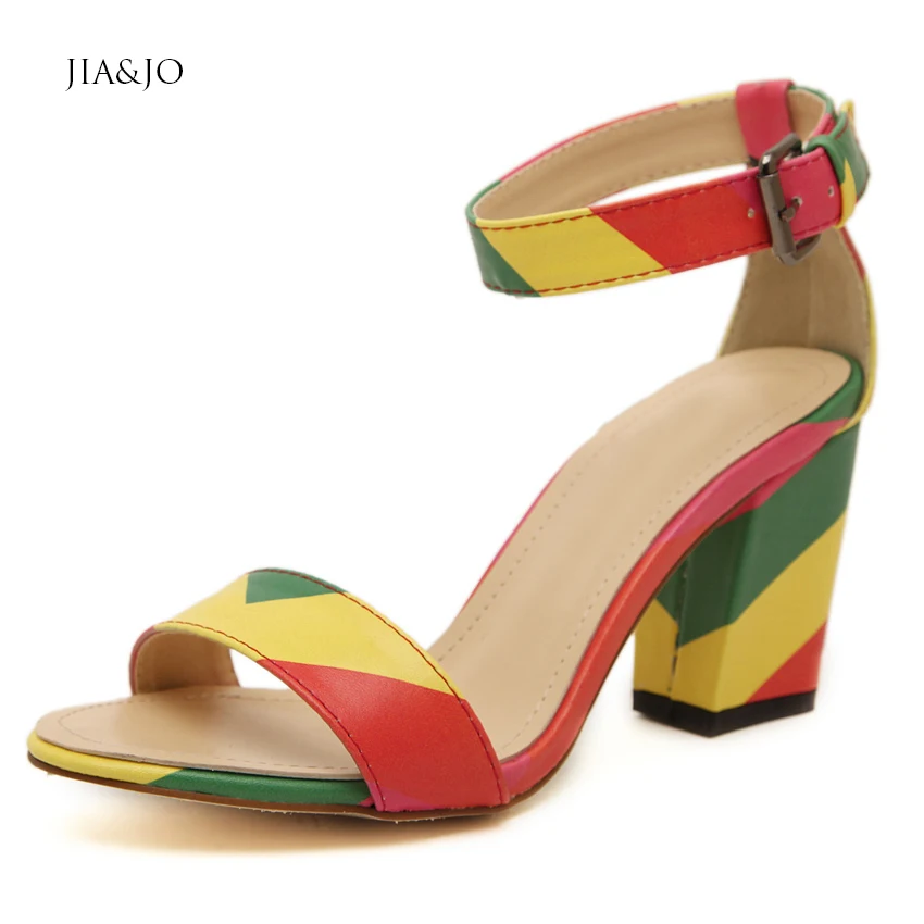 rainbow coloured sandals