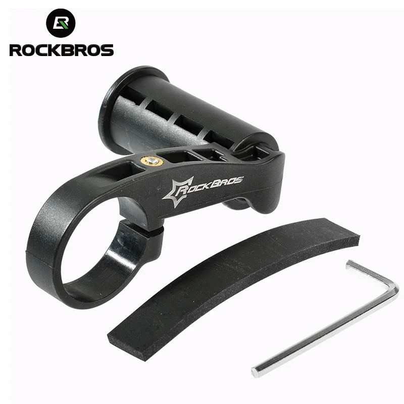 Cheap ROCKBROS Bicycle Handlebar Extended Bracket Bike Parts Cycling Computer Extend Holder Bike Light Plastic Extend Support Stand 3