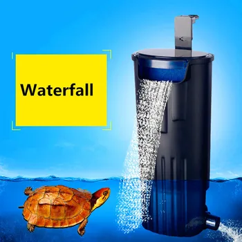 

Waterfall Aquarium Turtle Fish Tank Oxygen Pump Built-In Low Water Level Filter 220-240V 5W Fish Aquarium Accessories
