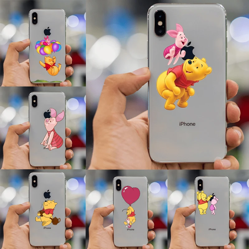 

The Winnie Pooh Cartoon Naughty Lovely Eeyore hard PC Mobile Phone Cases For iPhone XS MAX XR 7 8 6s Plus 5 5S SE XS Case