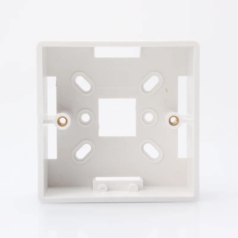 

Pure White Wiring Bottom Boxes 2 Pieces/Lot 86x86mm Surface Mounted ABS Case Wall Box Free Shipping
