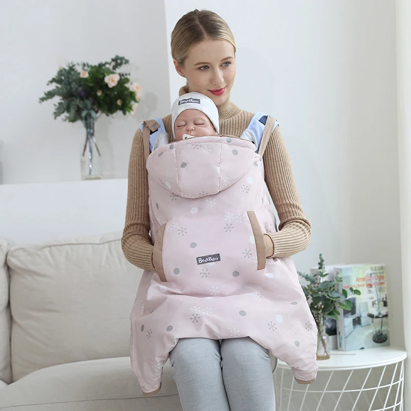 

Baby Stroller Accessories Baby Carrier Cover Coat Hooded Winter Cloak Cape Detachable Liner Blanket for Infant Sling Buggy Pram