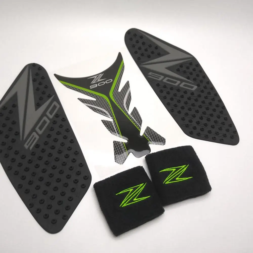 

For Kawasaki Z900 2017-2019 Motorcycle Anti slip Tank Pad + Side Pad + Front Brake Reservoir Socks
