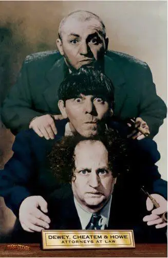 THREE STOOGES - DEWEY CHEATEM &amp HOWE CLASSIC TV SHOW SILK POSTER Decorative painting 24x36inch | Дом и сад