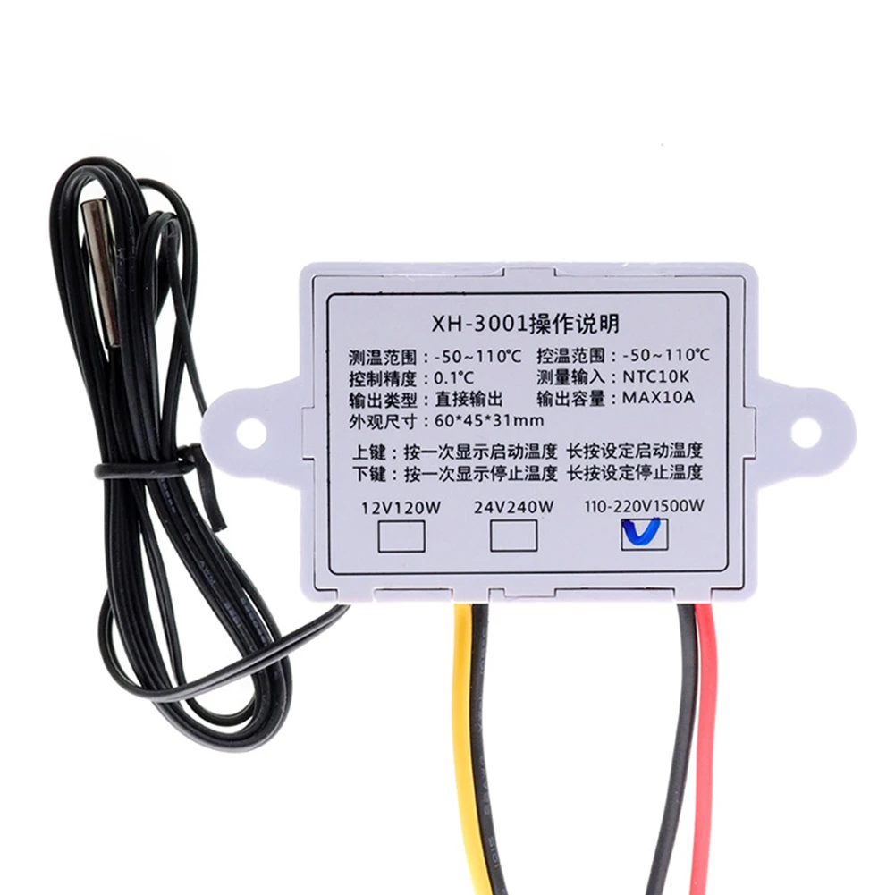 Контроллер температуры ЖК-дисплей Интеллектуальный Компактный Холодный тепло электронный Регулируемый цифровой датчик автоматический переключатель