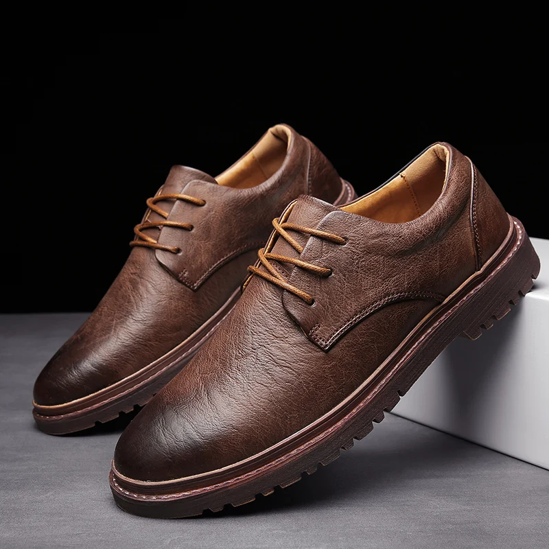 

Men's Breathable genuine Leather Loafers Casual Shoes outdoor Man Autumn fashion Slip on Shoes Tenis Masculino Adulto Krasovki 3