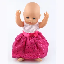 43cm Zapf Baby Born Doll Clothes All kinds of style clothes children Christmas gift free shipping the doll m28