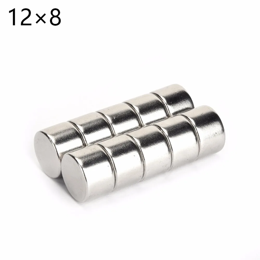 1pcs Bulk Small Round NdFeB Neodymium Disc Dia12mm x 8mm N50