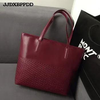 

JJDXBPPDD 2019 Leather Shoulder Bags Tote Bag for women Luxury Women Messenger Bags Designer Woman Handbag