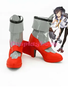 

Newest Custom Made Japanese Anime Kantai Collection Tokitsukaze Cosplay Shoes Long Boots For Halloween Christmas Festival