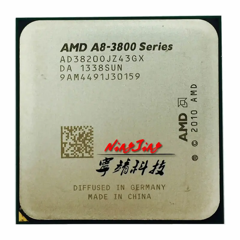 

AMD A8-Series A8-3820 2.8 A8 3820 GHz Quad-Core CPU Processor AD3820OJZ43GX Socket FM1