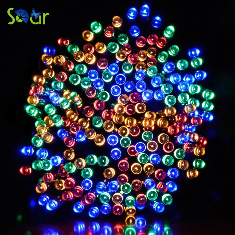 

SDAR 22M 200LED Solar Outdoor LED Christmas Light Fairy Light Wedding Garden Xmas String Light Colorful Outdoor Holiday Lighting
