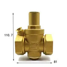 DN32 1-1/" BSPP Женский латунный сброс давления Vavle безопасность Регулируемая средняя ширина тела 81 мм Макс 16 бар