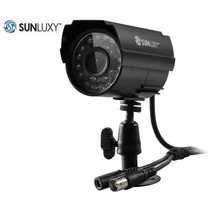 SUNLUXY 700TVL Security Bullet Camera PAL Waterproof 24 LED IR-CUT Night Vision CCTV Camera Surveillance System BNC Connector