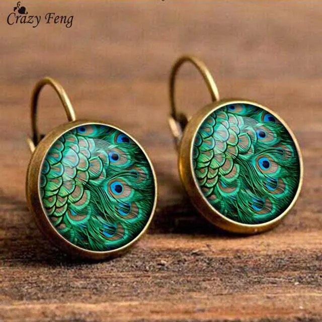 Crazy Feng Boho Flower Drop Earrings For Women Vintage Jewelry Geometric Pattern Round Earings Bijoux boucles d'oreilles bohemia Crazy Feng Boho Flower Drop Earrings For Women Vintage Jewelry Geometric Pattern Round Earings Bijoux boucles d'oreilles bohemia