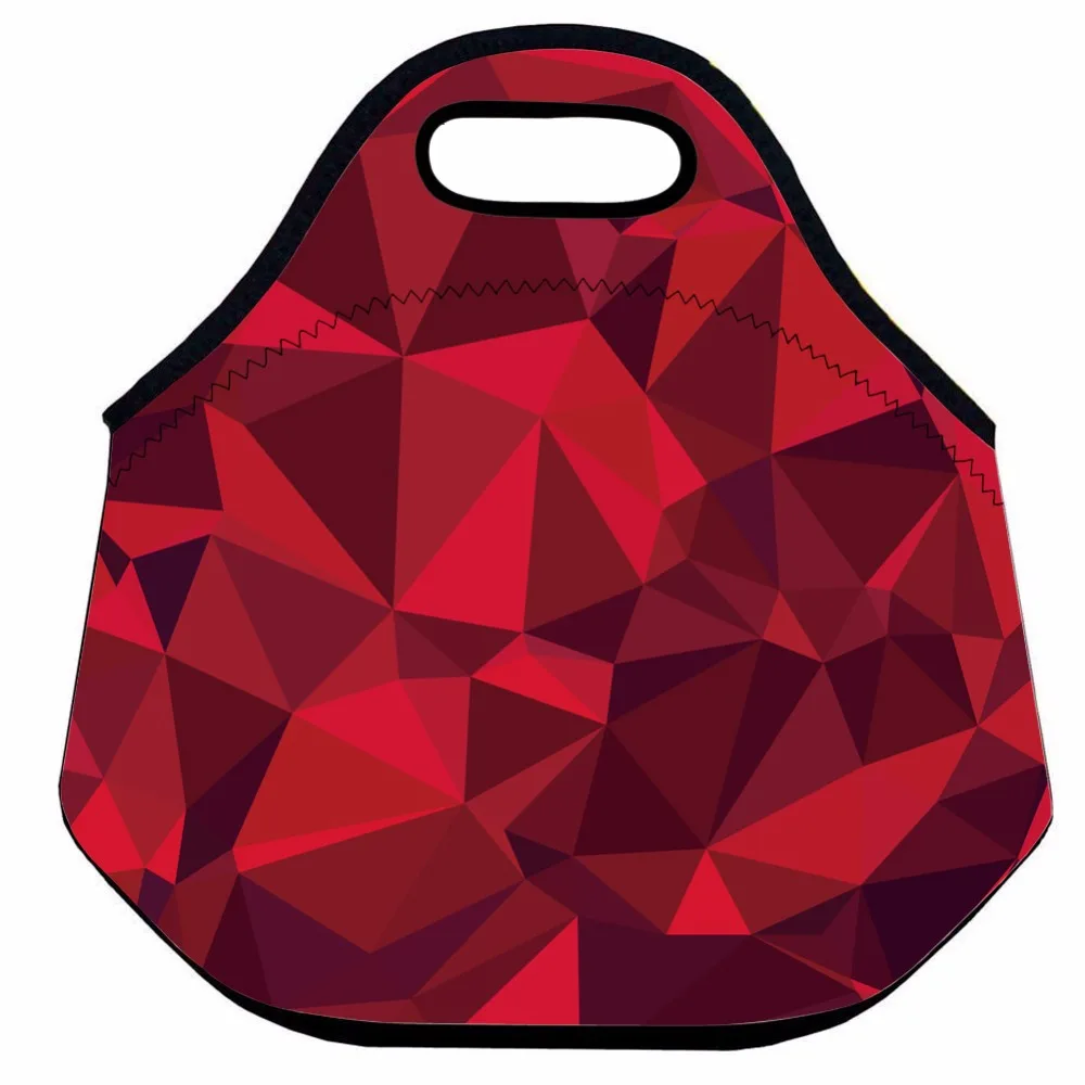 Instantarts Red Lip Monkey Pattern Hiking Camping Picnic Bags Waterproof Neoprene Food Storage Bags Lunch Tote Handbag For Women Beautiful In Colour Camping & Hiking Picnic Bags