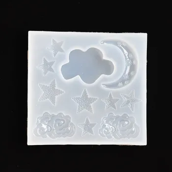 

Silicone Mold moon star clouds charms pendant Resin Silicone Mould DIY handmade Jewelry Making epoxy resin molds