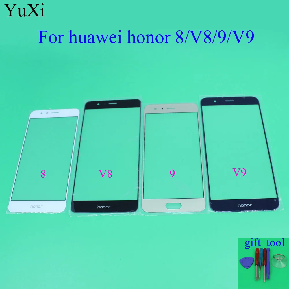 

YuXi Alesser For Huawei Honor 8 9 Outer Glass Lens Replacement Parts for Huawei Honor V8 V9 Touch Lens Outer Glass With Tools