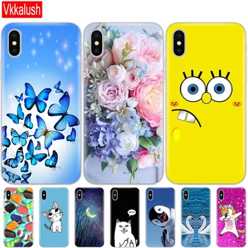 

soft Silicon Cover Phone Case For iphone X XS XR Case for iphone xs max coque etui bumper back cover full 360 protective