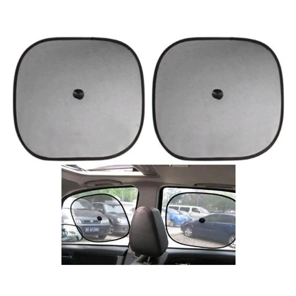 

2Pcs Car Side Window Sun Shade Visor Anti-UV Cover Baby Kids Shield Curtain Mesh