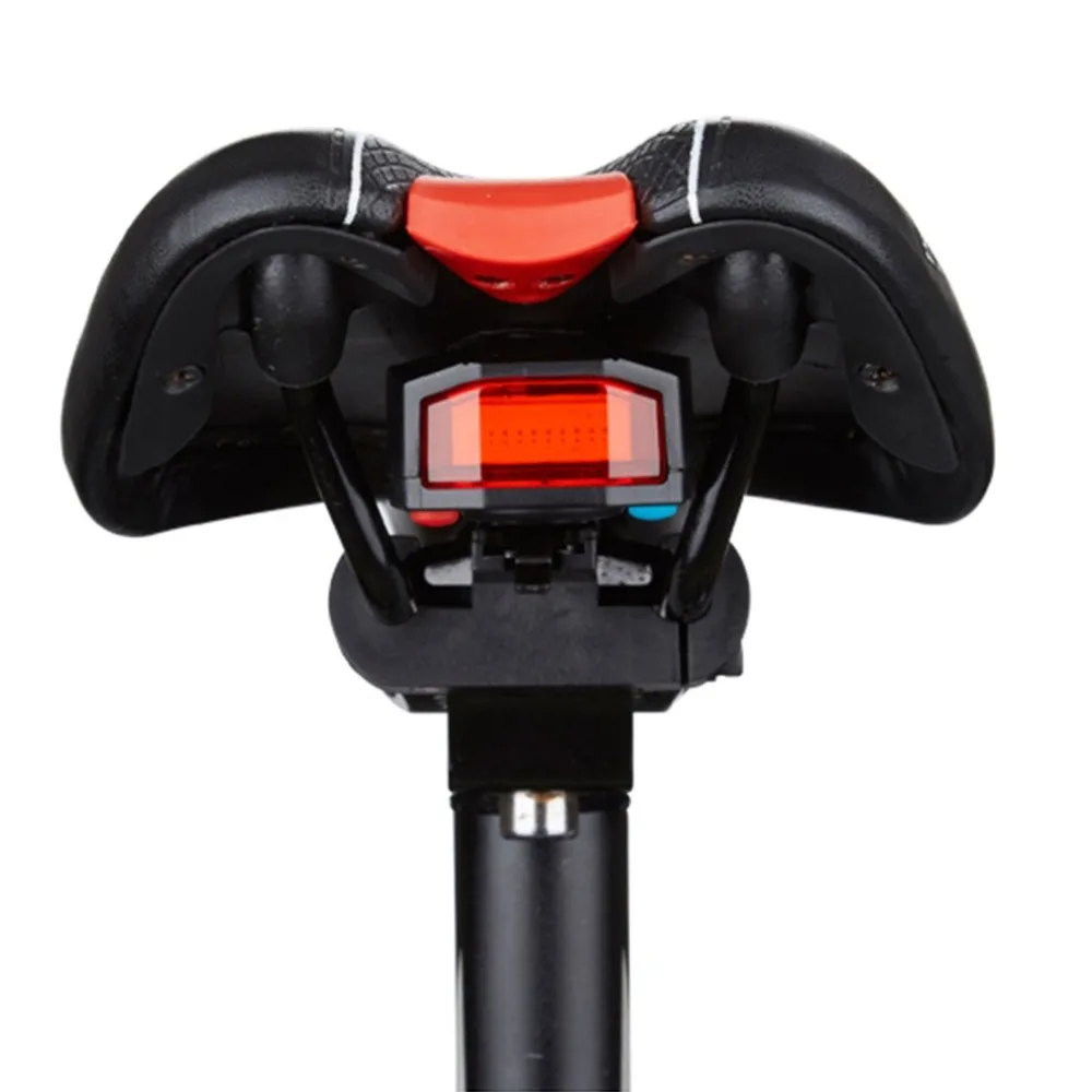 

Wireless Alarm Bike Bell Taillight Light Cycling LED Bicycle Remote Control light bike Accessories USB rechargeable Lock