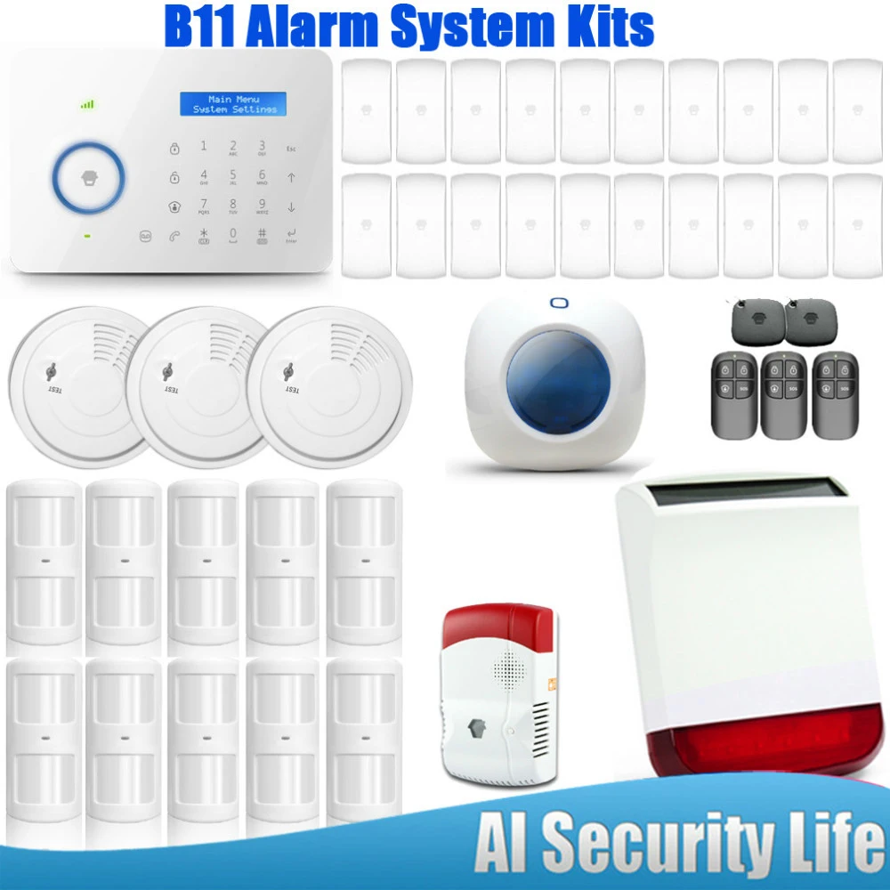 

Etiger Hot selling Chuango B11 Dual network PSTN and GSM burglar Security Alarm System P700kit