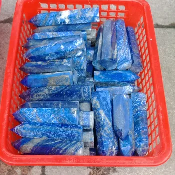 

DHXYZB 1kg 9-10cm natural Lapis lazuli wand point lasurite stone crystal tower mineral Specimen morion reiki healing home decor