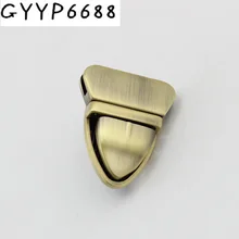 10pcs Brush antique brass Metal lock accessories for Suitcase bag purse sewing