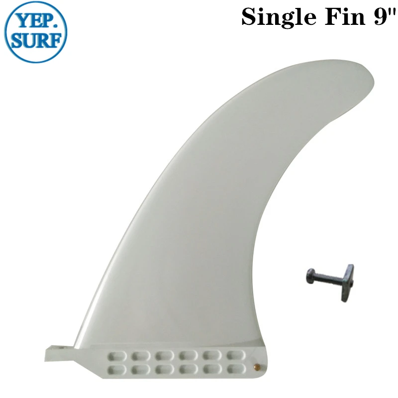 Longboard Surf Fin 9,0 длина плавники одиночные плавники 9,0 дюймов белый стоячий весло