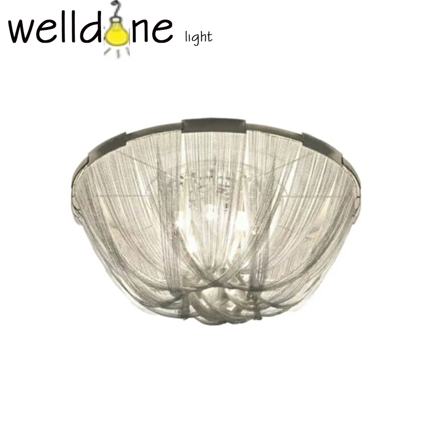 Replica italiaanse ontwerp slanke ketting terzani soscik schorsing licht aluminium moderne licht aluminium chain plafondlamp
