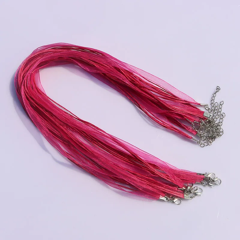 ribbon cord necklace  (24)
