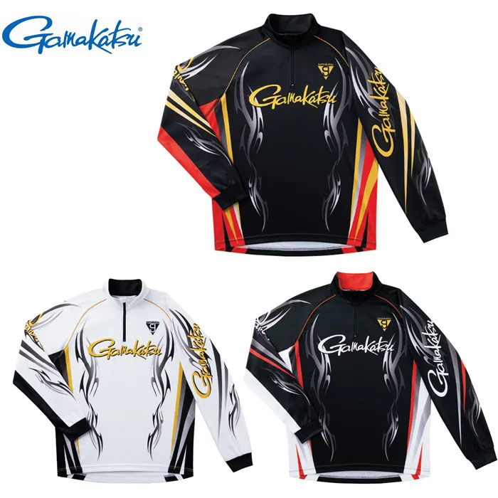 

New Gamakatsu Fishing Long Sleeve Clothes Anti-uv Sunscreen Breathable Quick Dry Outdoors Sports Summer Fishing Clothing