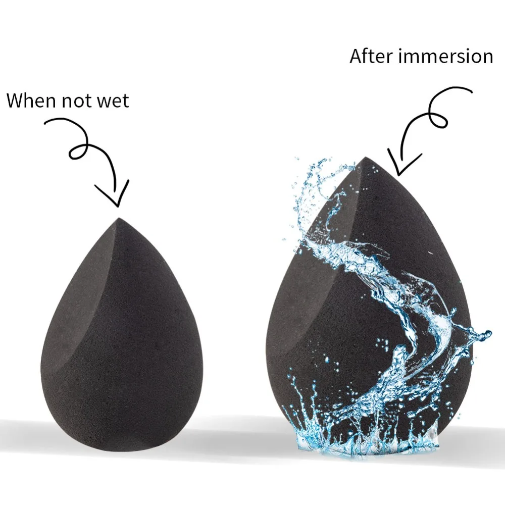 1 шт. в форме капли воды, косметическая пуховка, макияж, смешивание губок, для лица, безупречная основа, крем, смешивание, косметическая пудра, пуховка