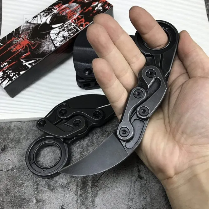 Karambit нож 60-61HRC M390 Порошковая сталь Высокое качество Открытый Отдых EDC инструмент выживания складной нож карманный нож Подарочный нож