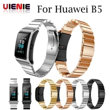 UIENIE Новая мода группа для huawei B5 Нержавеющая сталь браслет часы Группа ремешок для huawei B5 Смарт-часы Для мужчин женские группы