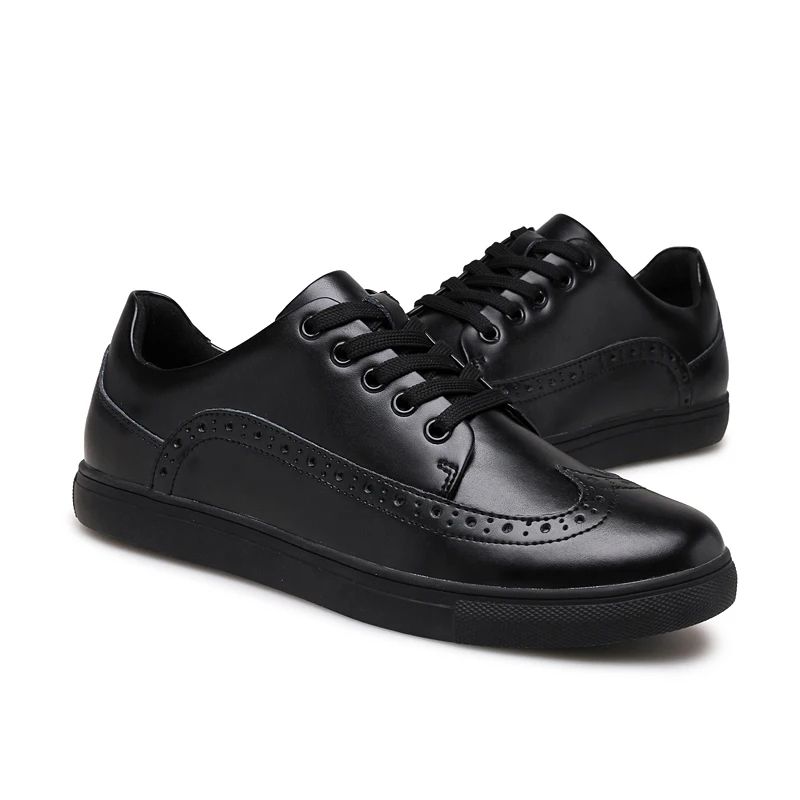 Hombre Sneakers Para Chaussures Respirant Plus Casual En Taille Qualité 38 Véritable blanc Confortable 48 Haute Noir Cuir Zapatos Hommes w71PHq0I