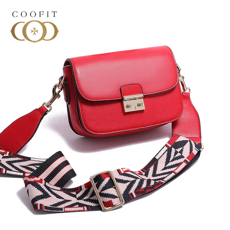 2018 New Lock Button Design Crossbody Bag Women Lady Fashion PU Leather Handbag With Colorful