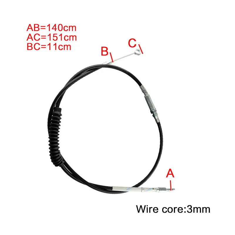 AHL 140 см/160 см/180 см мотоциклетный кабель сцепления для Harley XL883 1200N