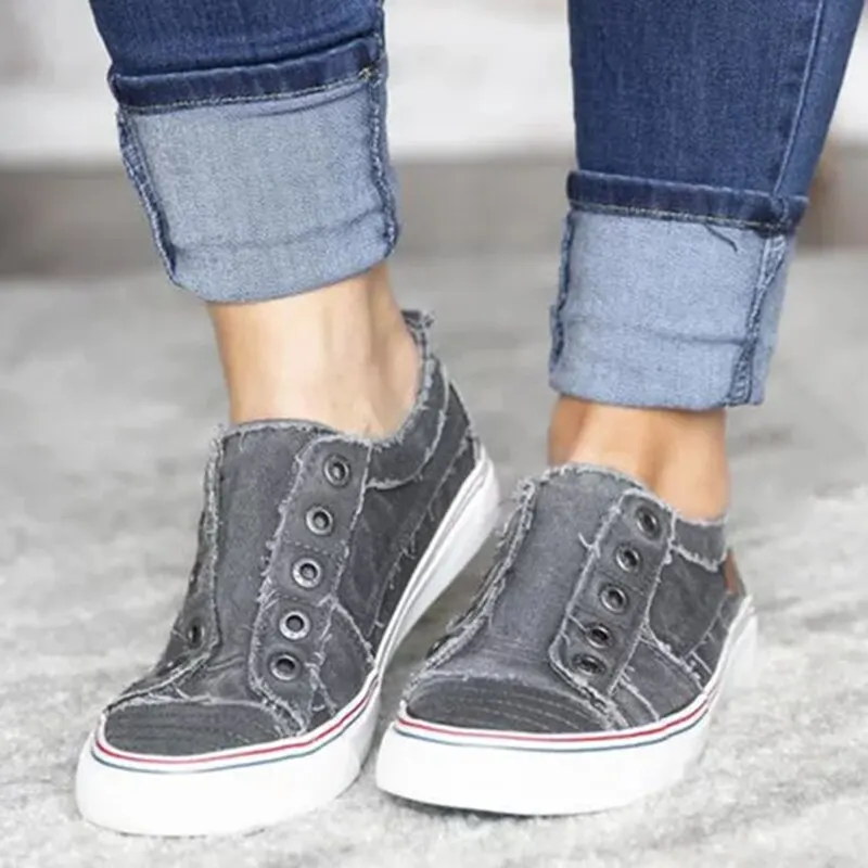 Oeak/женские белые кроссовки на плоской подошве; женская обувь; модная Вулканизированная обувь; Повседневная обувь; zapatillas mujer Zapatos De Mujer; - Цвет: 2 gray