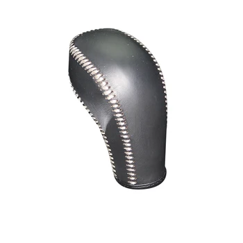 

LS AUTO Hand sewing Top Layer leather Gear stick shift knob cover For Buick Regal 2014 year AT gear shift cover pen cpt car