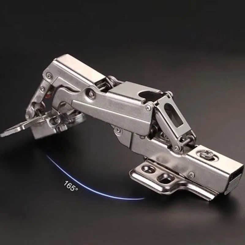

1x Cabinet 165 Degree Soft Closing Buffering Hinge Hydraulic Clip-on Damping Detachabl Full Half Inset Overlay for Furniture