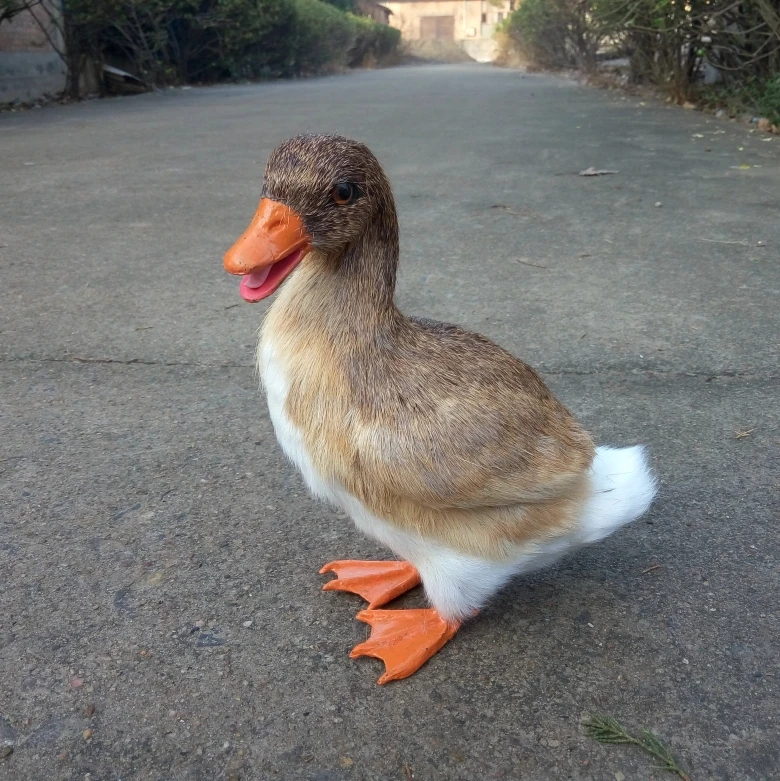 

big simulation duck toy polyethylene&furs lovely duck model gift about 30x14x19cm 1906