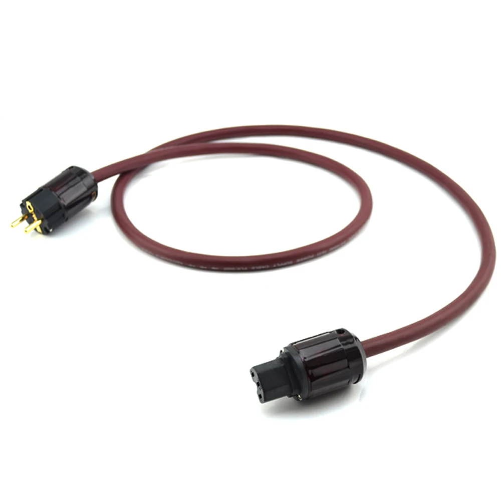 

1.5M Hifi audio Gold Plated P-079E C-079 EU adapter power cable EU AC power cards cable for AMP power