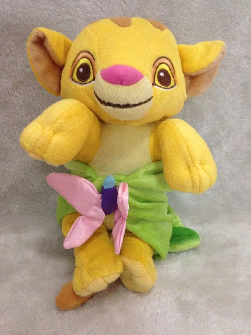 Лев Король ребенок Simba с одеялом Дети Плюшевые игрушки 26 см Лев мягкие игрушки животных для детей Подарки