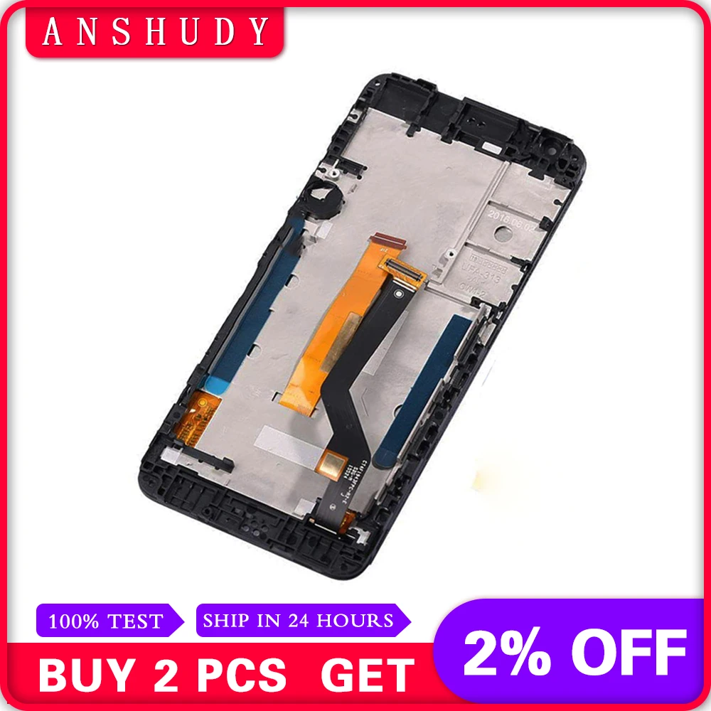 

For HTC desire 650 LCD Display Panel Module + Touch Screen Digitizer Sensor Assembly With Frame