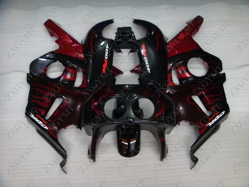 Обтекатели CBR 400 RR 1990 1999 MC29 Red узор пламени для обтекателя из пластика Abs CBR400RR 94 95