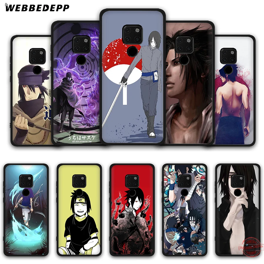 WEBBEDEPP Naruto Sasuke Uchiha Soft Case for Huawei Mate 30 10 20 Pro Lite Nova 2i 3 3i 4 5i 2 Cases | Мобильные телефоны и