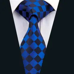 Dh-1572 2018 Барри. ван Mens Plaid Tie шелк жаккард Тканые Gravata 8.5 см широкий галстук для Бизнес жениха Свадебная вечеринка