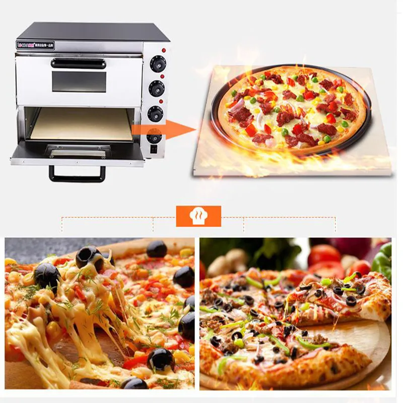 Электрическая стальная мини печь для выпечки/коммерческий термометр двойная печь для пиццы/хлеб/торт тостер духовка PO2PT