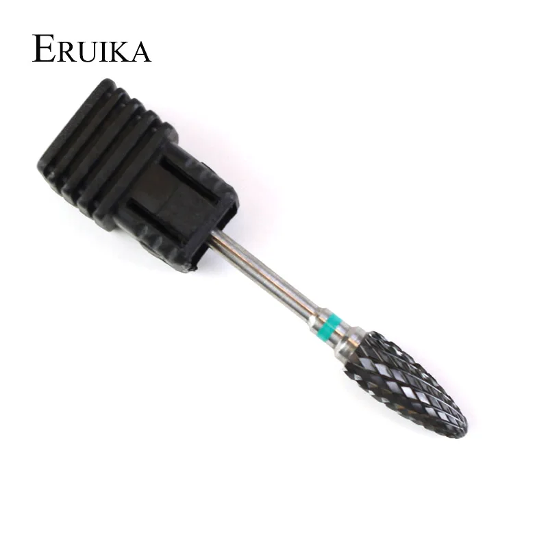 Керамический сверло для ногтей ERUIKA Black электрическая вращающаяся пилка маникюра